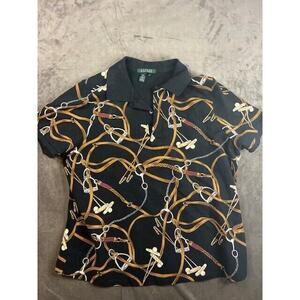 Ralph Lauren men's polo 1X XL Horse‎ Bridal design